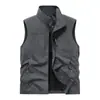 Novo Colete de Pesca Fotográfica ao Ar Livre para Primavera e Outono, Colete Casual de Trabalho Masculino da Moda para o Verão, Multibolsos, Gola Alta, Respirável