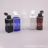 Botella cuadrada marrón con tapa abatible 150ml botella con tapa de mariposa botella blanca para loción botella para rocío puro botella para gel de ducha botella para cebo de pesca