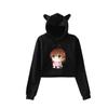 Sudadera de Ombligo Descubierto Periférico de Animación Clannad de la Familia de Tuanzi Sudadera de Otoño con Orejas de Gato Ropa Deportiva para Mujer