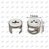 Fabricantes de sujetadores de hardware, rueda excéntrica, conector tres en uno, gabinete, patrón fijo, rueda excéntrica negra sólida.