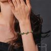 Pulsera con cordón de cuentas de piedra de 6 mm para mujer, estilo europeo y americano, de lujo, ligera, de alta calidad, tejida a mano para hombres y mujeres, venta al por mayor