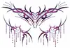 Bestseller transfronterizo: Pegatinas de tatuaje estilo Yabi, combinación de araña y mariposa, pegatinas de tatuaje corporal personalizadas