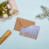 Sobre de Tarjeta de Felicitación de Papel Kraft Retro Casual Creativo Borde Ondulado Amazon Sobre de Tarjeta de Felicitación para Miembros Pequeños