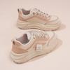 Zapatos Gruesos Estilo Coreano Estilo Papá Primavera Nuevo Estilo Callejero Estudiante Correr Zapatos Deportivos para Mujer Aumentadores de Altura Casuales Zapatos Blancos