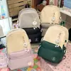 Mochila de Diseño Único con Bloques de Color para Mujer, Estilo Coreano para Estudiantes de Secundaria y Preparatoria, Mochila Casual Japonesa de Gran Capacidad