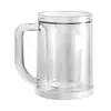 Copo de parede dupla gelado, copo de verão gelado, copo de cerveja, copo de água criativo, copo de camada dupla para geladeira e freezer, copo para bebidas frias