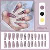 Esmalte de uñas exclusivo transfronterizo Parche de uña postiza de cuadros con pedrería Día de San Valentín ventas directas de fábrica de esmalte de uñas