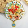 Serie Heilongjiang de Metal Harbin Mohe Pueblo de Nieve Atracción Turística Invernal Souvenirs Imanes para Refrigerador Imanes de Madera