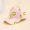 Novo Boné de Basebol Estampado Digitalmente com Rosto Sorridente Moda Personalidade Boné de Bico de Pato Proteção Solar ao Ar Livre Chapéu de Sol Boné da Moda