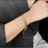 Pulsera Popular Europea y Americana de Acero de Titanio con Forma de Nariz de Cerdo, Transfronteriza, Versátil, Sin Desvanecimiento, Chapada en Oro de 18 Quilates, Pulsera de Acero Hip-Hop Ins al por Mayor