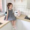 Falda para Niñas Estilo Hepburn Vestido a Cuadros Vestido de Princesa 26 Verano Nuevo Estilo Ropa Infantil de Comercio Exterior Dropshipping 3-8 Años
