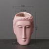 Novos produtos fornecem e-commerce transfronteiriço jardinagem Amazon vaso de cerâmica simples criativo personagens ornamentos de flores suculentas