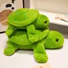 Almofada de Pelúcia Fofa e Macia de Tartaruga Deitada, Brinquedo de Pelúcia, Tartaruga Marinha Pequena de Pelúcia, Boneca de Conforto para Crianças