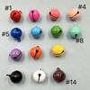 Acessórios para joias DIY 14mm cor de doce cor de tinta metal sino de uma palavra chaveiro pingente criativo acessórios