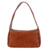 Bolso Pequeño Retro para Mujer Verano Versátil 2025 Nueva Moda Bolso de Hombro Único Bolso de Axila Remache Diseño de Nicho Bolso Almohada