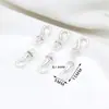 Fecho tipo anzol banhado a ouro 18K com incrustação de diamante, conector de fecho, fecho final para pulseira e colar, acessórios para joias DIY