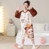 Pijamas para Niños Otoño e Invierno Franela Camisón para Niñas Dulce y Lindo Dibujos Animados Casual Cálido Pequeño, Mediano y Grande Camisón para Niños