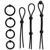 Lock Skinny Rope Sex Products Delay Penis Ring Silicone Lock Skinny Ring 7-Piece Set Masculino Utensílios Adultos Suprimentos para Cabelo