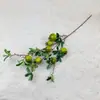 Flores Artificiales Doradas, Arreglo Floral de Cubeta de Bendición de Año Nuevo, Material Floral para Salón de Bodas de Eucalipto y Frutos de Acebo, Adornos Chinos