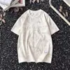 2025 Verão Nova Moda Tendência Simples Camiseta de Manga Curta Masculina Versátil Casual Letra Meia Manga Top Ins