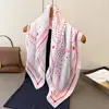 Bufanda de Imitación Seda con Estampado de Lunares Geométricos, Chal de Alta Gama, Pañuelo Versátil para el Cuello, Pañuelo Cuadrado Pequeño, Pañuelo para la Cabeza, Bufanda para Mujer