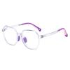 Gafas para niños anti luz azul gafas normales sin graduación polígono estudiantes de primaria gafas normales venta al por mayor de fábrica espejo cruzado 2294