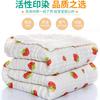 Toalha de banho de gaze de algodão estampada Pumi de seis camadas, algodão lavado, bolha, colcha infantil, abraçando, classe A, absorvente infantil, atacado