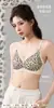 Nueva Lencería con Estampado de Leopardo Salvaje para Mujer Sujetador Push-up de Copa Fija Transpirable Fino Correas Ajustables Transfronterizo