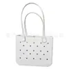 Bolsa de Praia Eva Perfurada em Estoque, Bolsa de Mão Feminina de Grande Capacidade, Bolsa Cesta Organizadora de Cosméticos, Bolsa Transversal