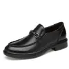 Novos Sapatos Masculinos de Couro Genuíno Embossados Estilo Britânico com Tira Moda Tendência Casual Sapatos de Couro Masculinos Transfronteiriços 46 47