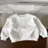 Moletom com Capuz para Bebê Outono Novo Estilo Infantil Novo Estilo Gola Redonda Algodão Puro Manga Longa Top Meninos Meninas Desenho Animado Fofo Camada Base