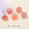 Jingdian Jewelry Fonte de Sal Carmesim Ágata Pequena Gota Coleção Fábrica Personalizada Cabeça de Coelho Fivela de Segurança Anel de Corrida Pixiu Acessórios