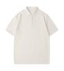 Polo de 250g de Hilaza Doble Pesada Peinada con Solapa Fuera del Hombro Personalizada Camiseta de Manga Corta para Hombre Verano Nueva Marca de Moda Top
