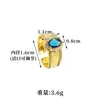 Nuevo Anillo de Oro Arena Estilo Chino Vietnamita con Huevo de Paloma Incrustado de Diamantes Anillo Abierto, Estilo Nacional de Moda, Sensación de Alta Gama, Suministro de Joyería Transfronteriza