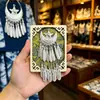 Imán de Refrigerador Cultural y Creativo de la Aldea Miao Qianhu de Guizhou, Corona Miao, Imán de Refrigerador Teñido con Índigo para Tocados Miao, Refrigerador con Bordado Miao