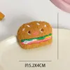 Pelúcia fofa de desenho animado de hambúrguer e sorvete para roupas infantis, meias, sapatos, chapéus, acessórios e materiais decorativos