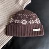 Gorro de Tricô 2026 para Outono e Inverno, 100% Lã Pura, Gorro à Prova de Frio e Quente, Touca de Tricô Espessa com Proteção para Orelhas