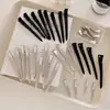Pinza de Posicionamiento Sin Costuras de Corona Alta, Pinza Peluda Plateada para Raíz del Cabello, Pinza para Flequillo de Maquillaje para Mujer, Pinza de Pato, Pasador, Pinza Superior