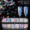 Lentejuelas doradas transparentes para decoración de uñas con forma de corazón de melocotón y estrella de cinco puntas para arte de uñas transfronterizo Parche de taladro para arte de uñas marino Accesorios de pegamento para esmalte de uñas