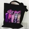 Bolso de Hombro Versátil Diario para Estudiante con Estampado de Dibujos Animados Anime Moda Transfronteriza Bolso de Lona Portátil de Gran Capacidad