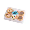 Caja de Empaque para Galletas Famosas en Internet para Seis Galletas, Caja para Pastel de Arroz Glutinoso para Hornear Seis Piezas, Caja para Pastel de Frijol Mungo y Tarta de Frutas