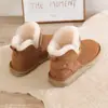 Botas de nieve para mujer 2026 estilo coreano moderno nuevas de invierno piel y pelo integrados cortas de caña baja antideslizantes cálidas de algodón
