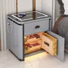 Mesa de Cabeceira Inteligente com Cofre Integrado, Novo Modelo 2026 para Uso no Quarto, Cofre Pequeno Que Não Pode Ser Movido, Antifurto