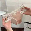 Belleza Sensual~ Bragas de Encaje Estilo Deseo Puro Sexy para Mujer, Tiro Bajo, Abertura Alta, Aro para Pierna, Triángulo de Algodón Puro Transpirable en la Entrepierna