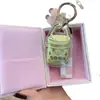 Estuche de Cuero Chapado en Oro para Auriculares, Bolsa de Almacenamiento, Colgante con Monograma, Portatarjetas de Acceso, Llavero Personalización