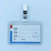 Capa de Borracha Dura de PVC Capa Dura para Cartão Espessada 70C Crachá de Identificação de Trabalho Crachá Crachá de Trabalho Capa Transparente Dura para Cartão Atacado