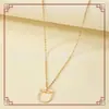 Colgante Creativo de Animal Hueco de Gato para Exportación en Aliexpress, Collar Sencillo de Clavícula Color Dorado