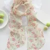 Colar de Lenço de Seda Estampado Novo Estilo de Verão, Corrente para Suéter de Luxo Leve e de Alta Qualidade, Fresco e Doce, Personalizado, Acessório de Pescoço Moderno e Versátil
