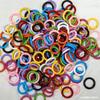 En existencia, anillo de resorte de color, hebilla de resorte de aleación de zinc, paquete colgante, llavero, accesorios de bricolaje, anillo de resorte de apertura de metal