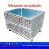 Gaiola de armazenamento de chapa galvanizada Gaiola de borboleta Estrutura de ferro Dobrável Estrutura de ferro Caixa de volume de negócios de metal Caixa de volume de negócios de material tipo quadro